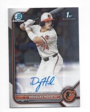 DOUGLAS HODO III 2022 BOWMAN DRAFT CHROME AUTO AUTOGRAPH RC 1st First