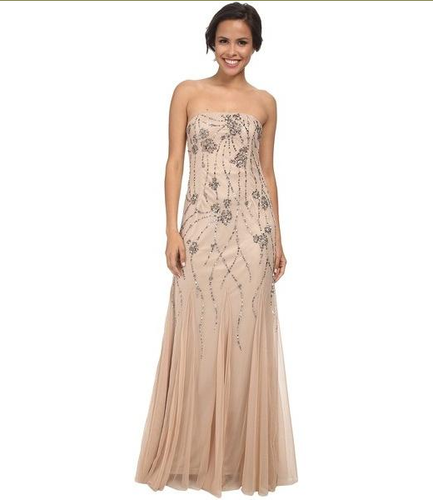 Beaded Champagne Gown 4 Nude 