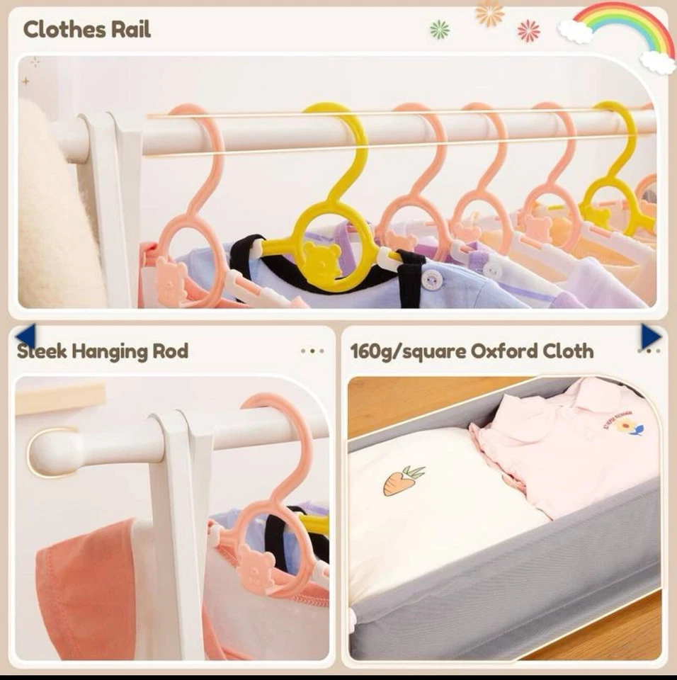 Perchero para niños con caja de almacenamiento Foto 3 de 4