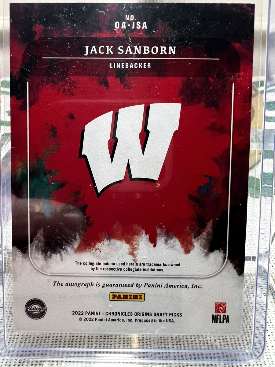 2022 Panini Chronicles Draft Picks Origins Rookie Jack Sanborn #OA
