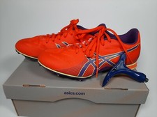 Asics women's size US6 Track  Field Shoes orange/purple/yellow