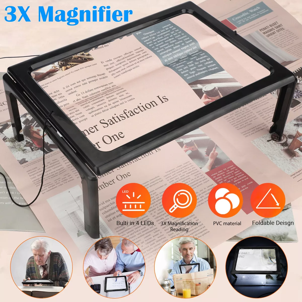 Magnifying glass for reading screen to phone 3x, CATEGORIES \ Magnifiers \  Others