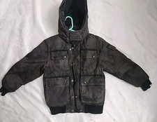 DKNY Winter Coat Jacket Size Small 8 Boys Color Camouflage Full-Zip Hooded