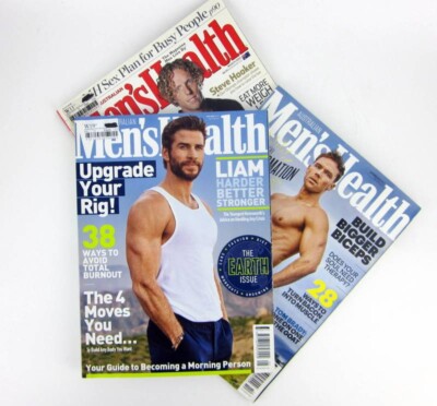 3 x Men s Health Australia Magazine Liam Hemsworth Lincoln Lewis Steve Hooker