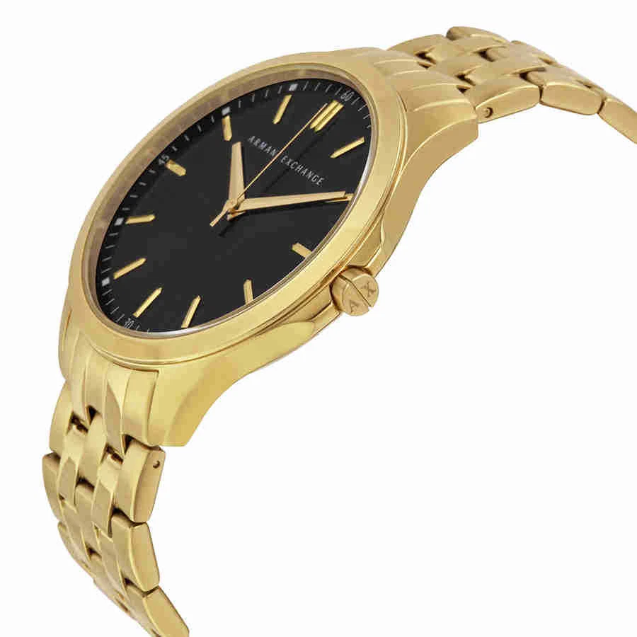 Armani Exchange Black Dial Gold-plated Men\'s Watch AX2145 | eBay