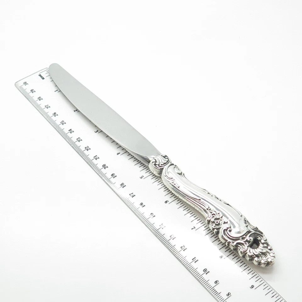 Cuchillo hueco decoración Gorham 1953 vintage plata de ley 925 y acero inoxidable Foto 3 de 4