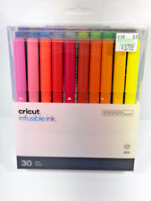 CRICUT INFUSIBLE INK - HEAT ACTIVATED - 30 PENS MULTI COLOR 0.4mm NEW