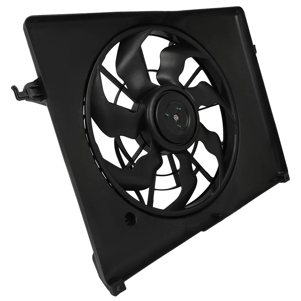 Conjunto de ventilador de refrigeración radiador eléctrico Hyundai Sonata 2006 2007 2008 2009 Foto 3 de 4