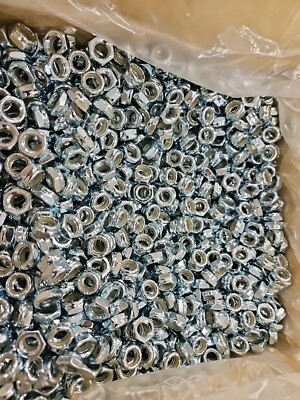 1 POUND (100 PC)  3/8-16 Nylon Insert Lock Nut Thin Jam Half thick NTE 3/8x16