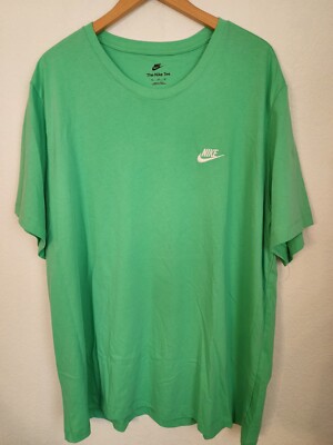 関税/送料込★ Nike NSW Club T-Shirt Nike NSW Club Embroidered T-Shirt Size 2XL Blue #AR4997 410