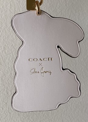 NEW COACH X SELENA GOMEZ BUNNY KEYRING BAG CHARM FOB 39320 | eBay