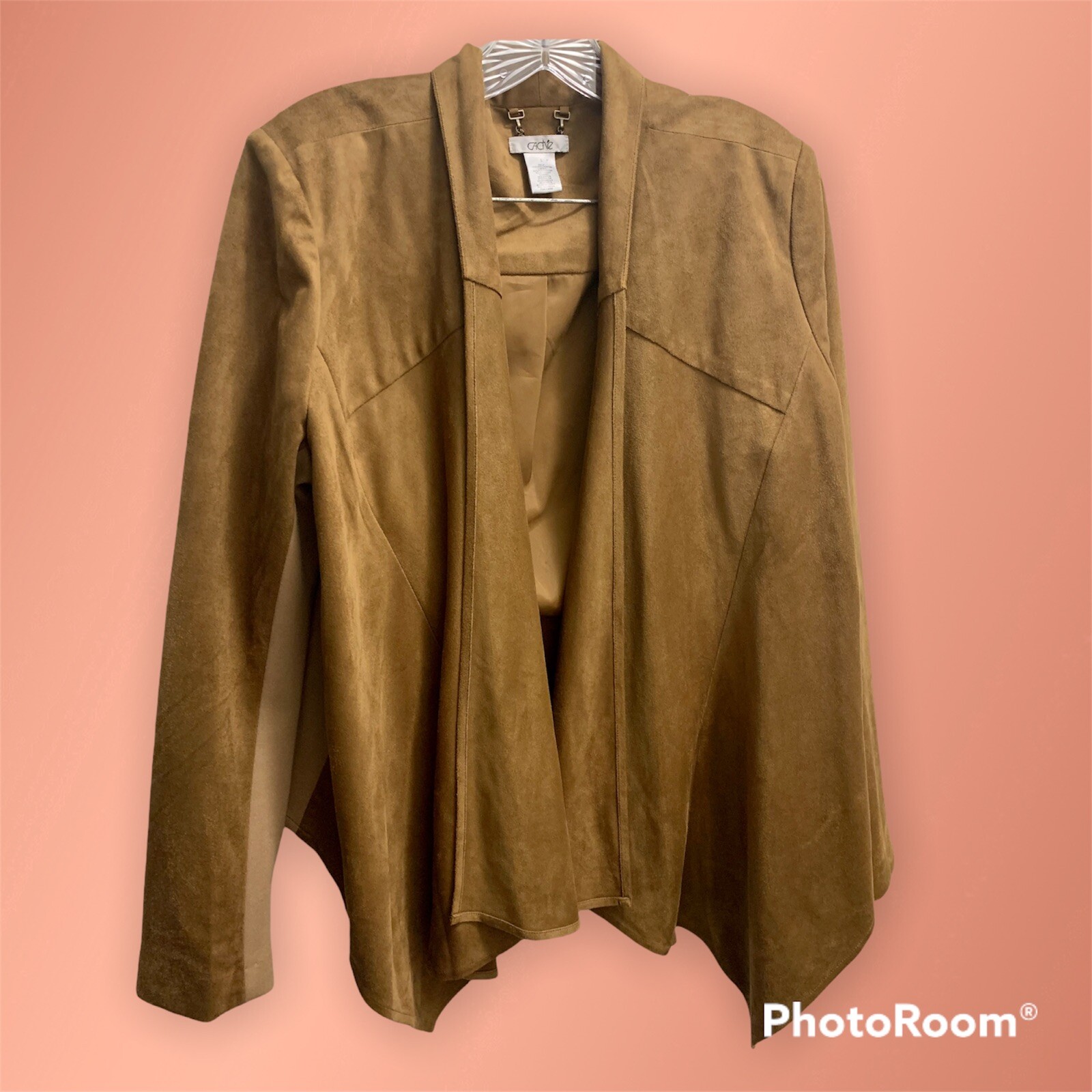 Cache womens Faux Suede Open Front 