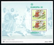1981 EUROPA CEPT Madeira bloc MNH
