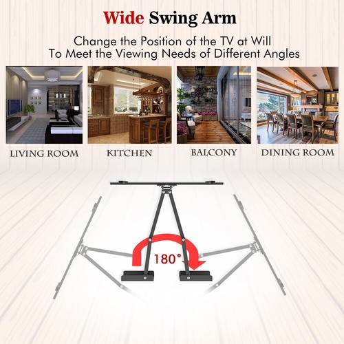 Heavy Duty Full Motion Swing Arm TV Mount for Wall Corners Ideal for 32-70 Inch - Picture 9 of 11