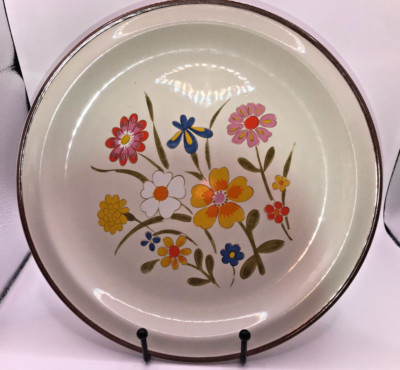 1 Kanney Spring Flower Stoneware Dinner Plate 10.5'' Japan S-1443 Plate