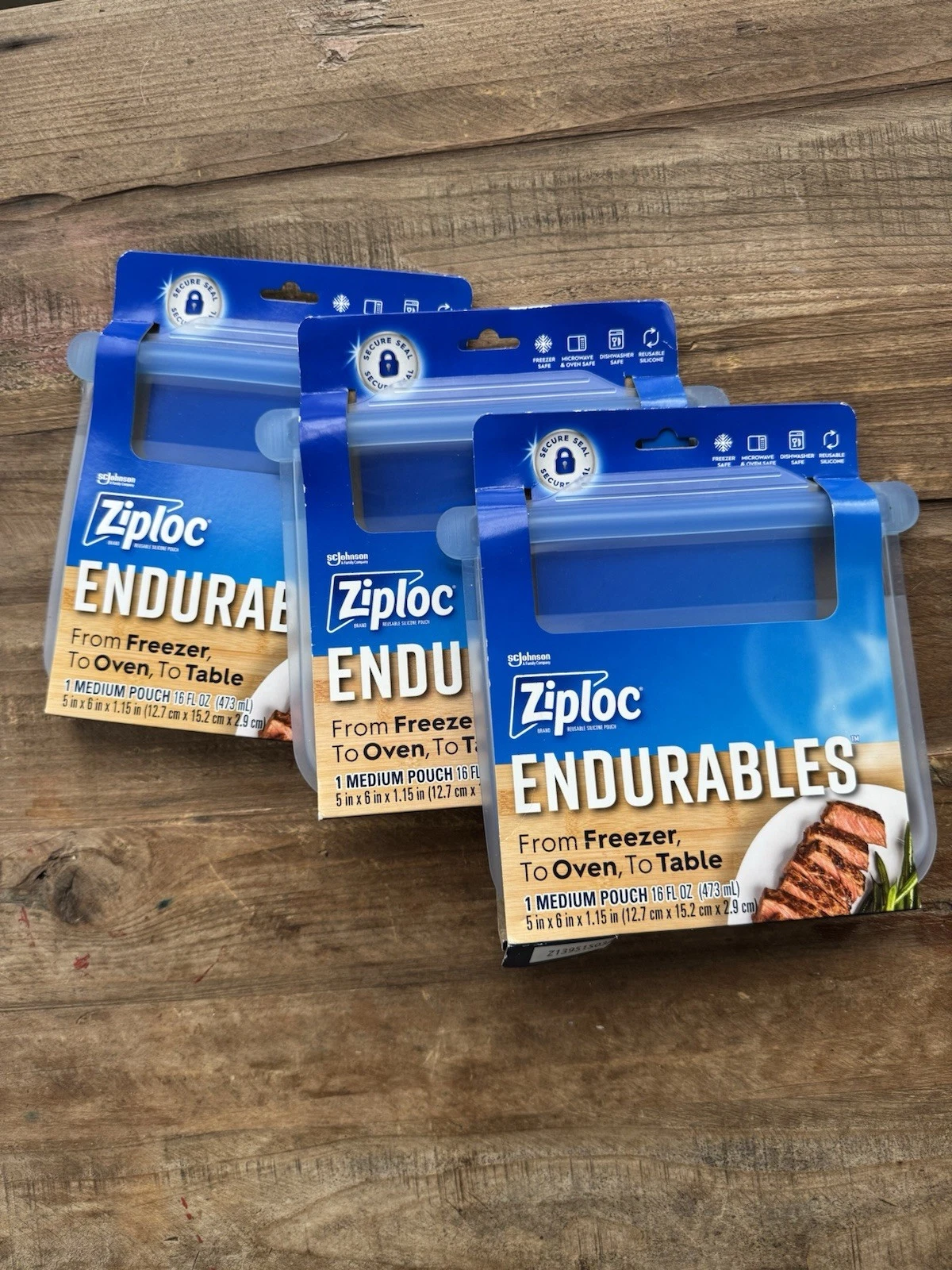 Ziploc Endurables Medium (16oz) Reusable Silicone Pouch Freezer Oven Lot of 3
Opens in a new window