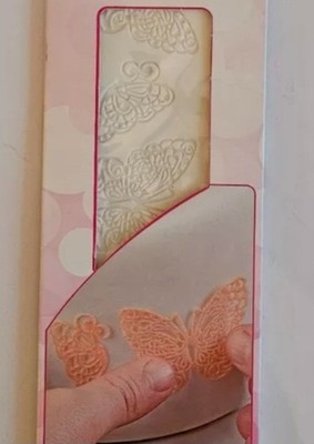 Silikomart Tricot Dekor Borte Schmetterlinge Tortenspitze für Torten Kuchendeko