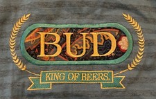 Vintage 90s Crable Bud King of Beers Embroidered T-Shirt Medium Made In USA