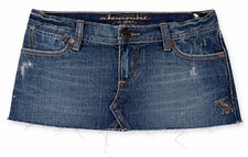 Abercrombie Girls 12 Denim Jean Micro Mini Skirt Kids NWT New