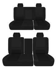 Front 40-60 And Rear Seat Covers Fits 1999 To 2004 Toyota Tundra Truck Black Front 40-60 And Rear Seat Covers Fits 1999 To 2004 Toyota Tundra Truck Black