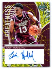 #GAA-JH Josh Hubbard Greatness Awaits Auto Yellow Lazer Refractors #/75