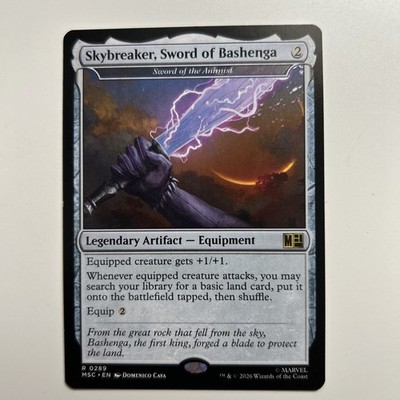 Skybreaker, Sword of Bashenga (R # 289) MTG Commander: Marvel Super Heros
