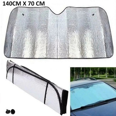 140x70cm Large Windscreen Sun Shade Car Van Double Sided Aluminium UV Protect
