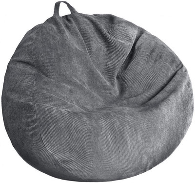 Stuffed Animal Storage Bean Bag Chair Cover (No Filler) Washable Ultra Soft Cord