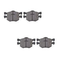 8pc Black Ceramic Brake Pad Kit Front Rear Slotted for Ford Escape 01-07 Mazda