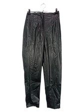ZARA Pantaloni Pelle Donna Neri Vita Alta (IT 38, EU 34, W26, INT XS)