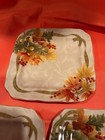 222 Fifth Avenue PTS Autumn Celebrations Square Appetizer Plates Set Of 7 Retire — photo 7