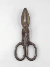 Pritzlaff Tin Shears 7" Metal Snips Scissors Vintage USA Made Hand Tool