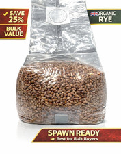 Sterile Rye Grain Spawn Bags Pick 4 Get 1 Free  Organic Hydrated Mushroom Grain