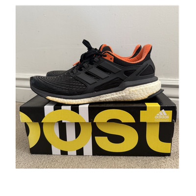 adidas Energy Boost m Black/Orange Men's Running Sneaker Low Top BB3452
