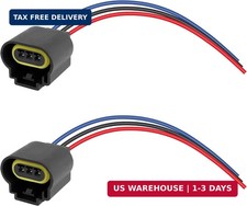 2PCS H13/9008 Headlight Connector with Wire Pigtail,Female/Male Headlight Socket
