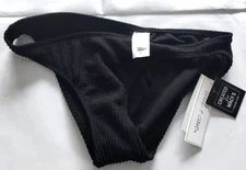 Salt & Cove Black Ribbed Swim Bottom Size M