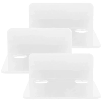 3 Pcs Étagère Murale Pour Caméras De Sécurité Support D'étagère Flottant - Photo 1/4