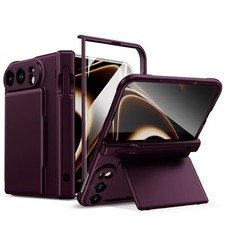 For iPhone Duo wallet Case Credit Card Slot Hinge S Pen Slot With Screen Glass
