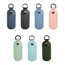 Microfiber Leather USB Flash Drive Holder Secure Protective Case With Keychain