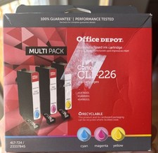 3 Pack Canon CLI-226 Cyan Magenta Yellow Ink Cartridges PIXMA New Sealed