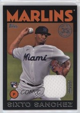 2021 Topps 1986 Baseball Relics Series 2 Black 24/199 Sixto Sanchez #86BR-SS e4j