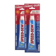 No-Sew Fabric Glue Adhesive for Clothing, Upholstery Craft Repairs Fast-D...