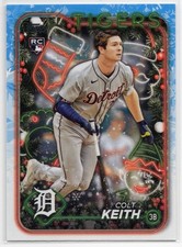 2024 Topps Holiday Baseball (SILVER/BLUE GLITTER - BASE - VARIATION SP) You PICK