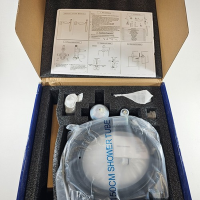 #ad Concealed Bathtub Faucet Shower System Mixer Black Pressure Balance Valve NEW $69.95