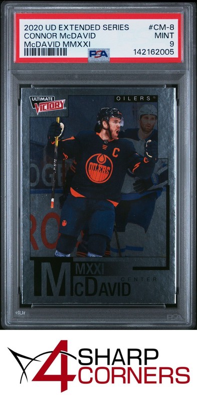 2020 UPPER DECK EXTENDED SERIES CONNOR McDAVID MMXXI #CM-8 POP 5 PSA 9