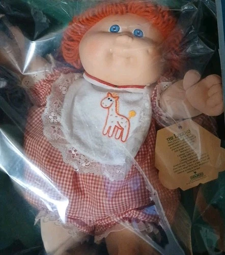 RARE CABBAGE PATCH KID DOLL IN BOX  RED HAIR Blue EYES Lissa Jillie Needs A Home