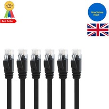 6 Pack Cat 6 Ethernet Cable 0.5m - Reliable, High-Speed & Tangle-Free Solution
