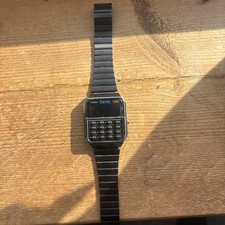 Casio Watch Vintage Data Bank Calculator Black CA-500WEGG-1BDF
