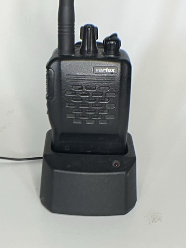 Vertex Standard VX-210AU Two-Way Radio with charger and antenna.