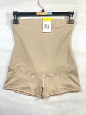 NWT Maidenform Women's M Firm Control Dressing High Waist Boyshort 2107 Latte